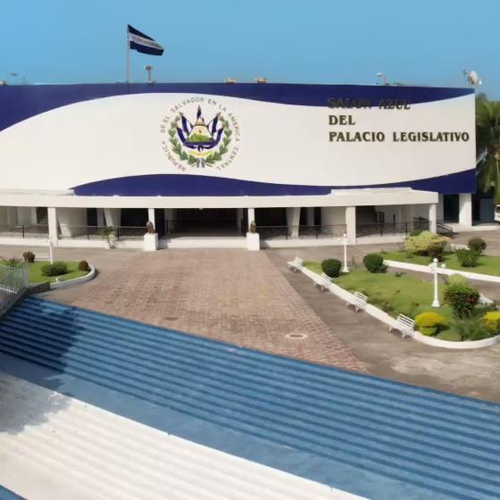 Salón Azul del Palacio Legislativo. El Salvador.